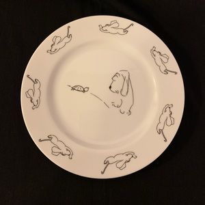 James Thurber Art Works Dog with Turtle Porcelain Collector Plate